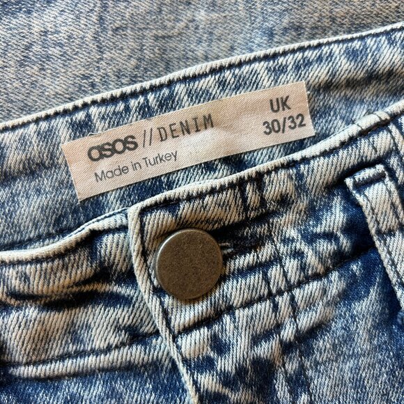 ASOS Acid-Wash Stretch Denim Jeans (Like New) - Picture 4 of 12